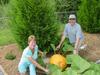 Fran & Richard show off the Big Pumpkin