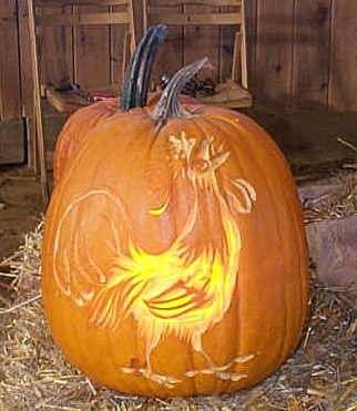 Carved Rooster